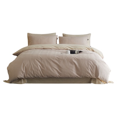 100支加厚长绒棉磨毛四件套