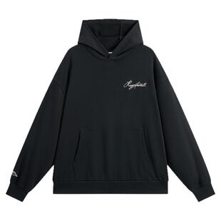 Kappa卡帕背靠背春季新款情侣连帽套头卫衣男女款刺绣针织上衣