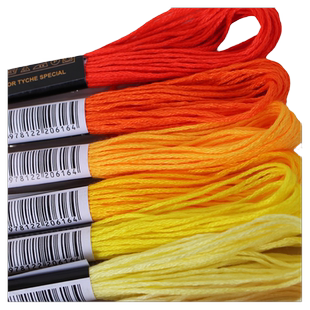 凤美美50色100色支线绣线针线 diy手工线编织家用衣服涤纶DMC色号