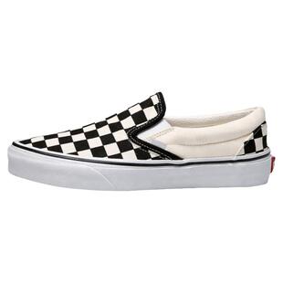 BADBOY官方正品黑白棋盘格子男女鞋帆布鞋低帮休闲一脚蹬新款潮女