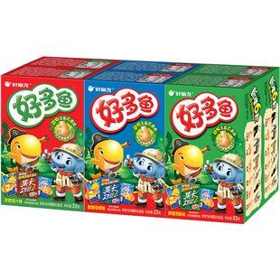 好丽友好多鱼薯片条多口味混合盒装膨化儿童小零食礼包旗舰店官网