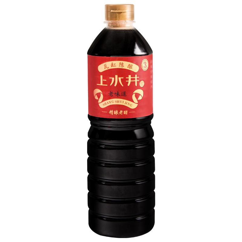 山西特产上水井老陈醋精酿陈醋1L装粮食酿造家用凉拌0添加老陈醋