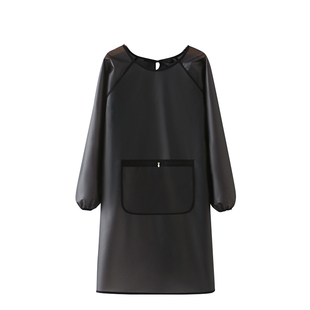 TPU防水防油污围裙家用厨房上班免洗罩衣耐磨耐脏工作服定制LOGO