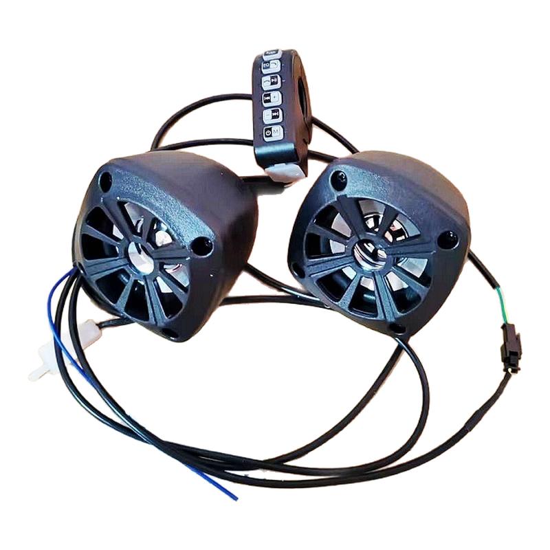 摩托车电动车蓝牙音响喇叭低音炮插卡接电话12V-96V通用音箱大音