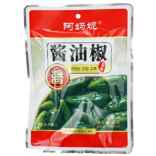 园丰阿妈妮酱油椒60克东北特色小咸菜港椒辣椒下饭酱腌菜拌饭泡菜