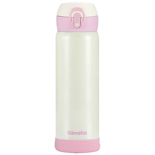 simita施密特星运定制304不锈钢500ml单手弹跳盖带滤网泡茶保温杯