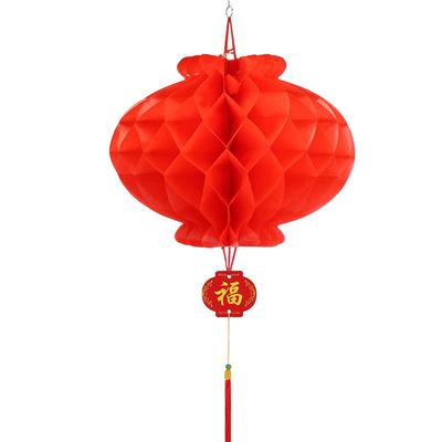 2026新款小红灯笼挂饰树上新年喜庆装饰品年货场景布置大红纸灯笼