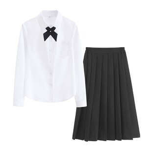 jk制服学台师大附中学院风风琴褶衬衫开学季国庆大合唱运动会班服