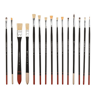 水粉笔尼龙扇形笔小号油画笔套装水彩笔勾线笔颜料笔美术学生专用