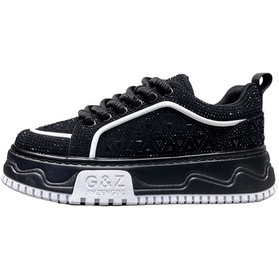 欧洲站男鞋2025秋冬新款厚底板鞋