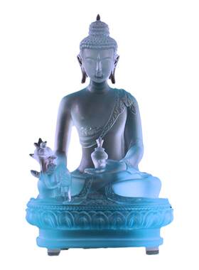 琉璃药师佛底座摆件佛具用品