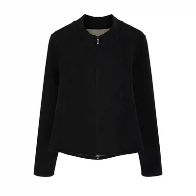 石墨烯立裁小蛮腰！亲肤保暖摇粒绒双面绒拉链开衫外套夹克女秋冬