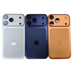 适用苹果XR改17pro后壳总成 XR改17玻璃后壳改16pro中框后盖总成