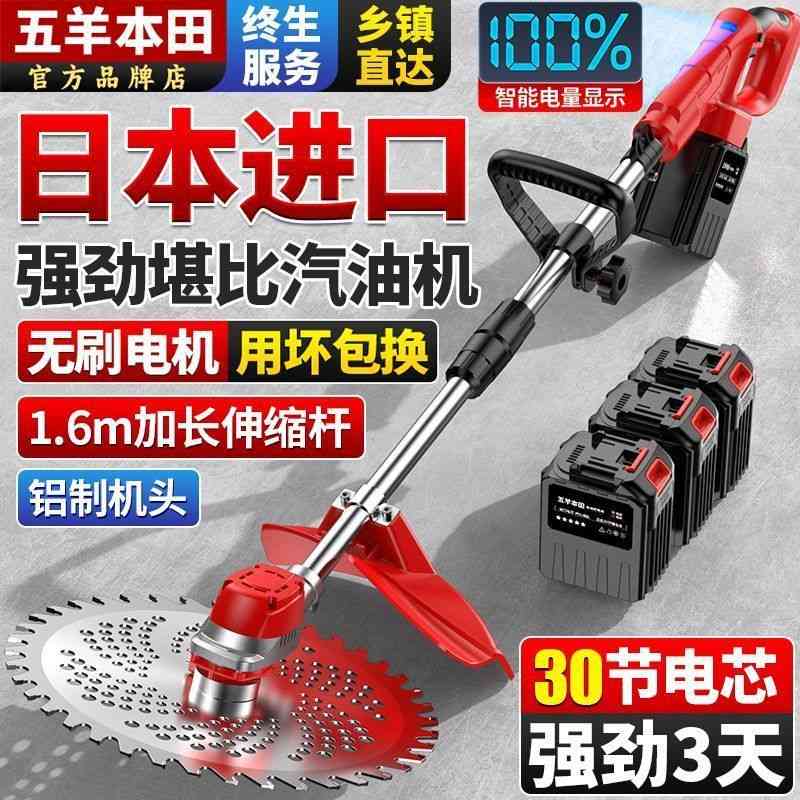 2025进口小型割草机超大功率外贸批多功能一件除草锂电池农用起
