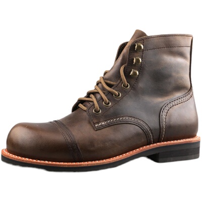 三牛缘马丁靴美式复古圆头固特异