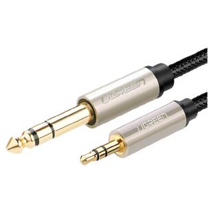 绿联3.5转6.5音频线连接手机电脑音响电吉他电子钢琴6.35mm转接头