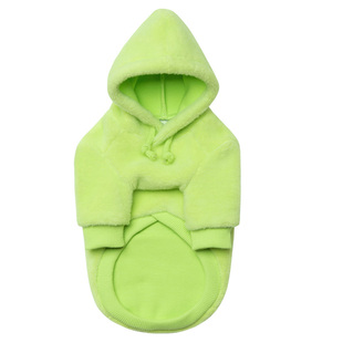 Sniff宠物狗狗猫咪霓虹拉绒连帽卫衣T恤法斗泰迪小型犬秋冬装衣服