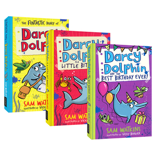 Darcy Dolphin 达西海豚3册 海底冒险故事 趣味插图双关语 章节小说 小学英语课外读物 英文原版进口儿童图书