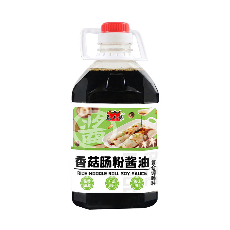 真奇味香菇肠粉酱油商用2.5kg广东式肠粉酱汁大桶装专用配方料汁