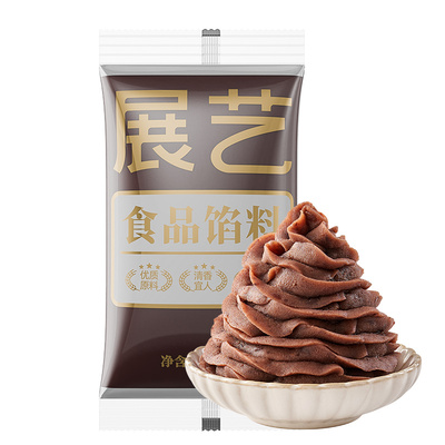 展艺老式带粒红豆沙500g无蔗糖