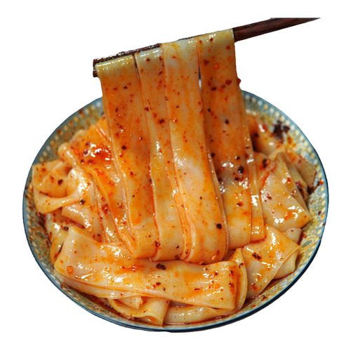 汉峰缘 汉中热米皮 宽热面皮陕西凉皮开袋即食真空袋装名小吃420g