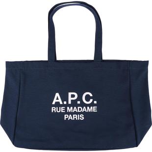 APC中性款大容量帆布包2025新款时尚字母刺绣单肩手提包托特包女