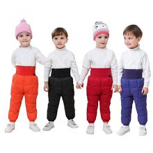 儿童高腰羽绒棉长裤可拆裆1-5岁