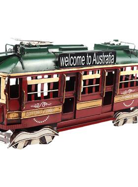 欧式复古酒柜书柜伦敦电车巴士