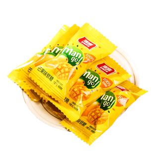 雅客芒果糖500g软糖水果糖果汁糖橡皮糖散装年货节零食糖果批发