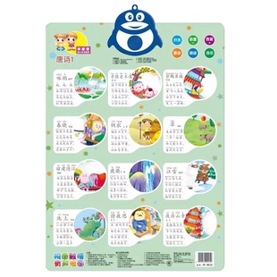 儿童99乘法口诀表有声挂图拼音 九九乘法表小学生大墙贴全套玩具