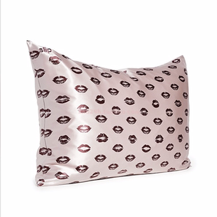 slip圣诞限量版浆果唇印真丝枕套装睫毛眼罩亲肤抗皱林心如刘涛