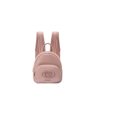 【季末特惠】Love Moschino26春夏 女士徽标装饰纯色双肩包