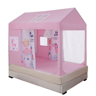 儿童蚊帐宝宝婴儿全底防摔支架2025新款家用卧室遮光公主床上帐篷