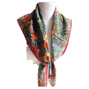 新款双绉真丝绸丝巾纯桑蚕丝90cm大方巾围巾披肩春秋领巾女披巾明