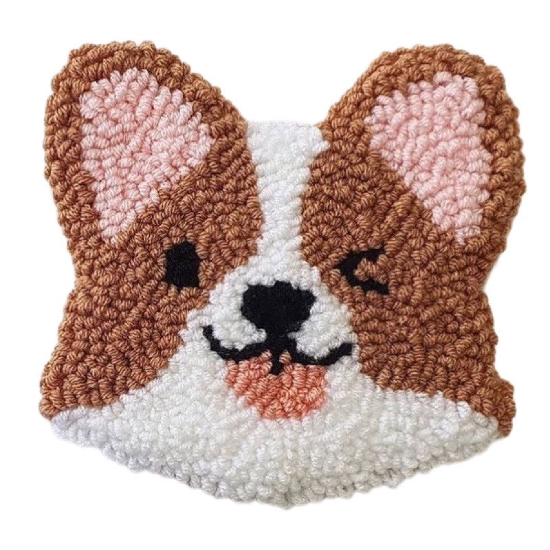 戳戳绣手工diy杯垫冰箱贴材料包卡通小猫小狗摆件解压创意礼物