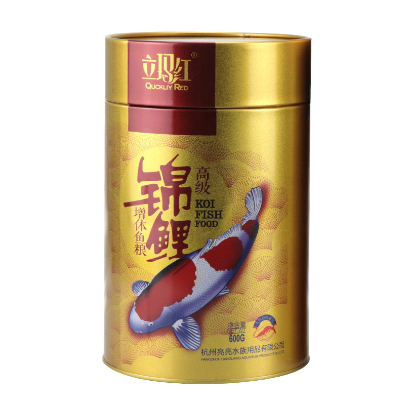立玛红 品牌锦鲤金鱼饲料颗粒专用增体鱼食不浑水包邮送散装鱼粮