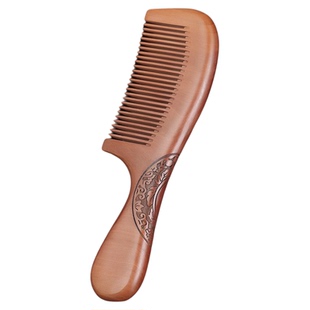 老料桃木梳子女士专用防静电家用木头梳学生檀木按摩随身梳超好用