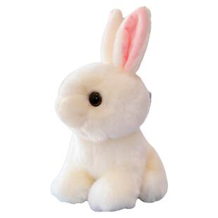仿真兔子长毛绒玩具韩国可爱玉兔公仔小白兔玩偶少女心布娃娃女生