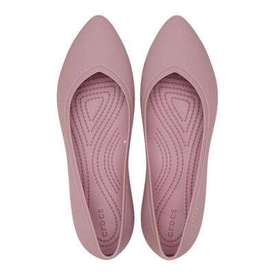 卡骆驰Crocs女士休闲鞋夏季瓢鞋松软鞋床尖头简约优雅百搭气质
