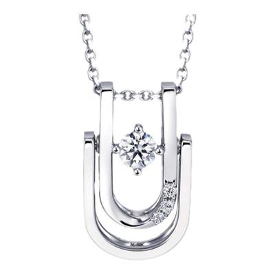 周生生Pt900铂金钻石吊坠