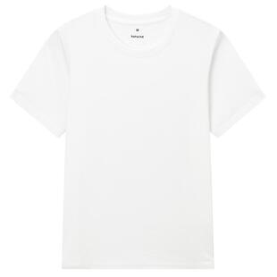 热风白色短袖T恤2025年夏季新款女士圆领百搭正肩黑色内搭上衣