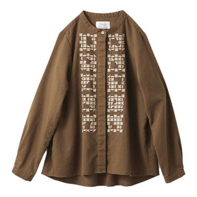 设计感小众复古刺绣衬衫宽松上衣