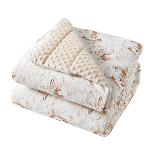 欧孕婴儿豆豆毯蚕丝被春秋四季通用安抚毛毯