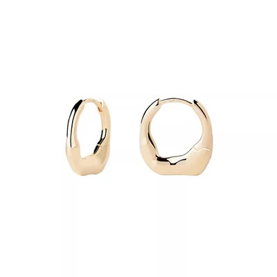 PDPAOLA简约纯银镀18k金