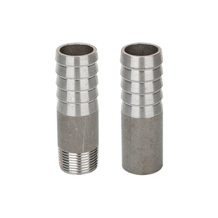 碳钢丝扣焊接宝塔接头双头无缝皮管接头软管接头倒刺竹节DN15 150