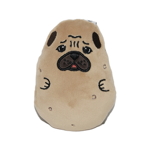 原创可爱巴哥周边宠物狗狗土豆捏捏解压发泄玩具耳机包钥匙链挂件