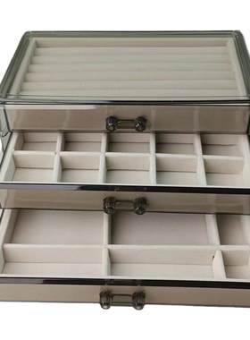 耳环耳钉项链戒指防氧化饰品盒