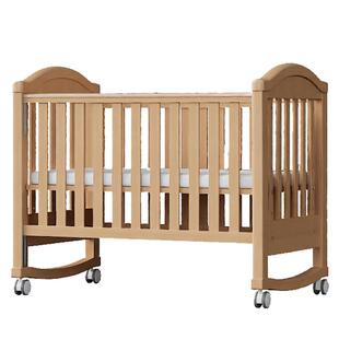婴儿床拼接床可移动小床榉木实木床边床多功能摇篮床儿童床宝宝床
