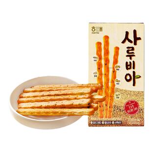 韩国进口食品海太黑芝麻饼干棒60g酥脆长条状饼干棒网红休闲零嘴
