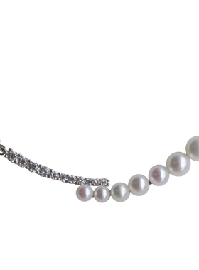 微笑项链天然淡水珍珠锁骨链